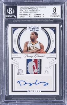 2009-10 Panini National Treasures Century Materials NBA Tags Signatures #61 Danny Granger Signed Patch Card (#1/1) - BGS NM-MT 8/BGS 10